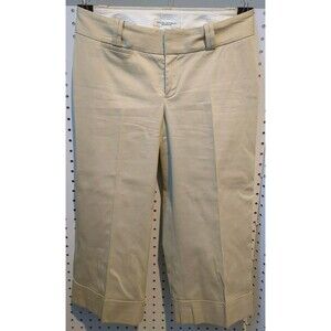 Banana Republic Capri Pants Size 0 Stretch Brown Zip